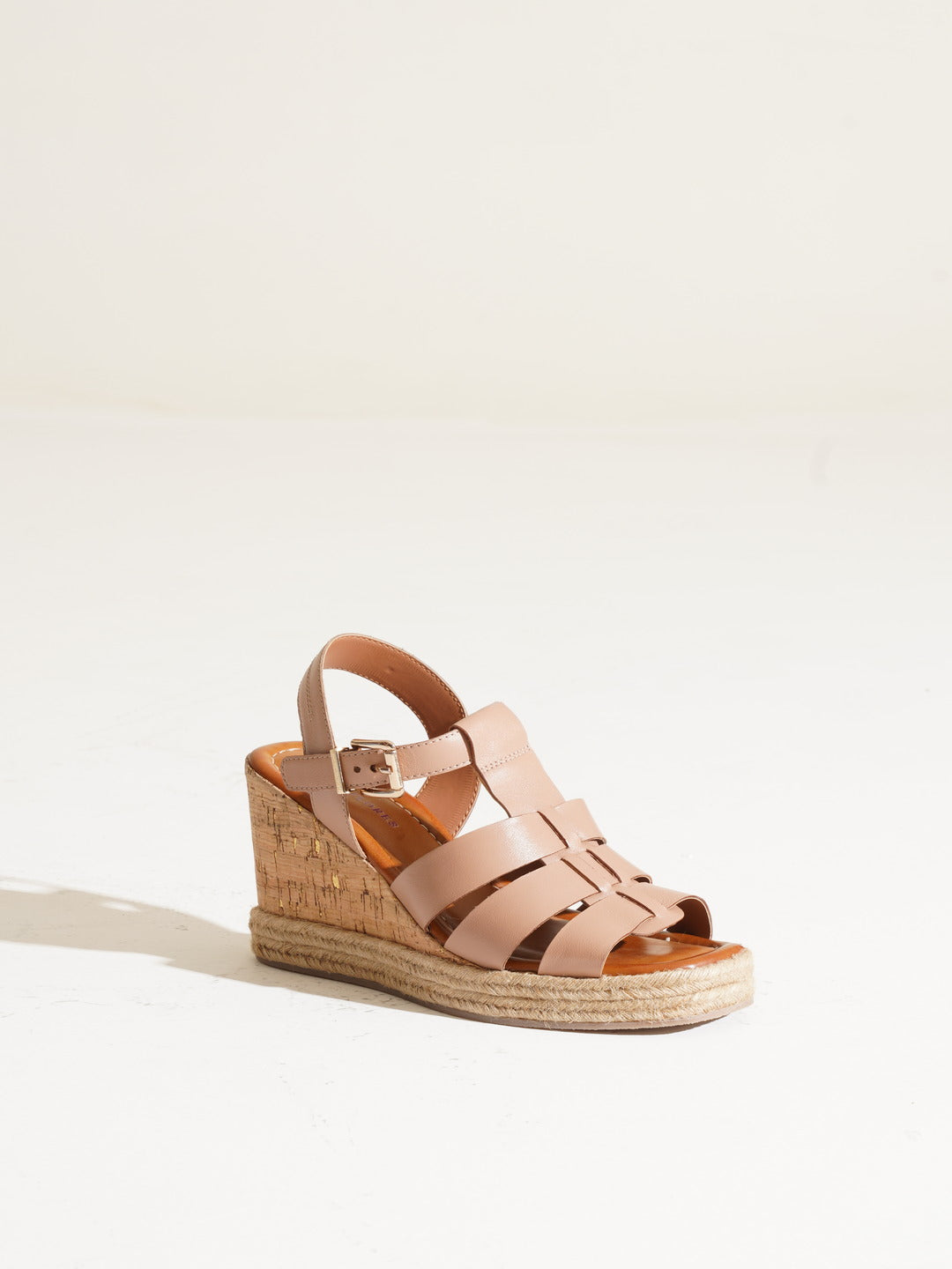 Elena Leather Wedge