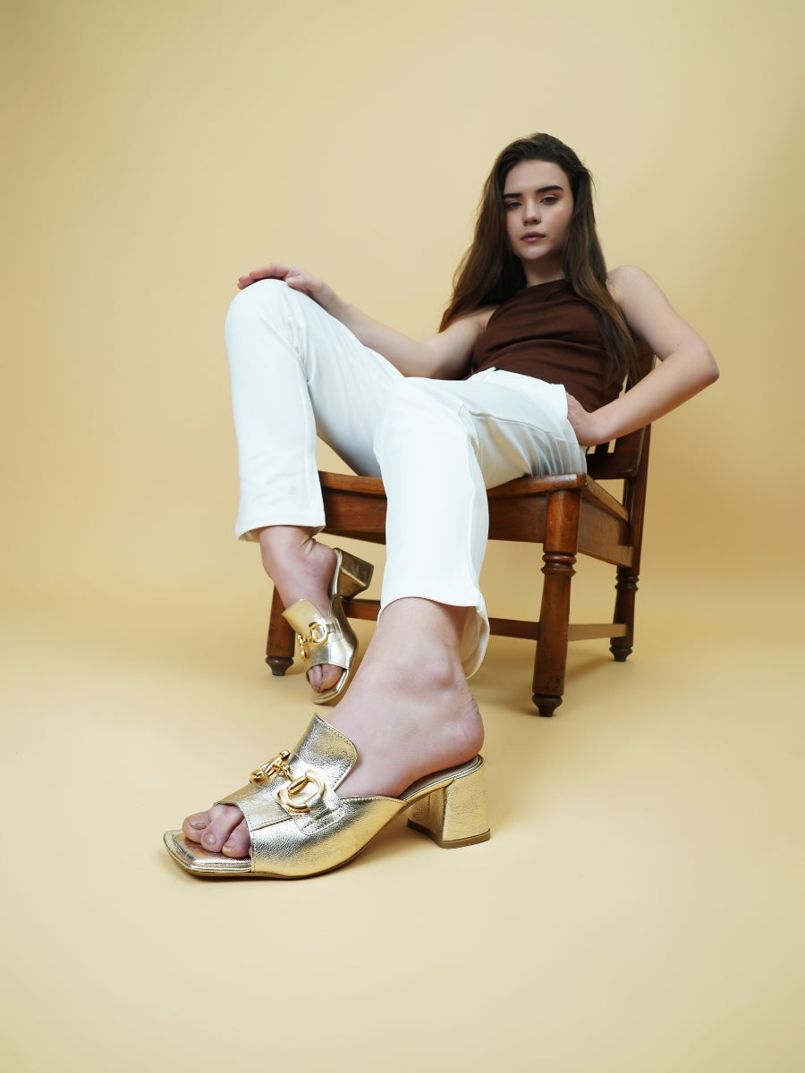 Tasha Leather Heels