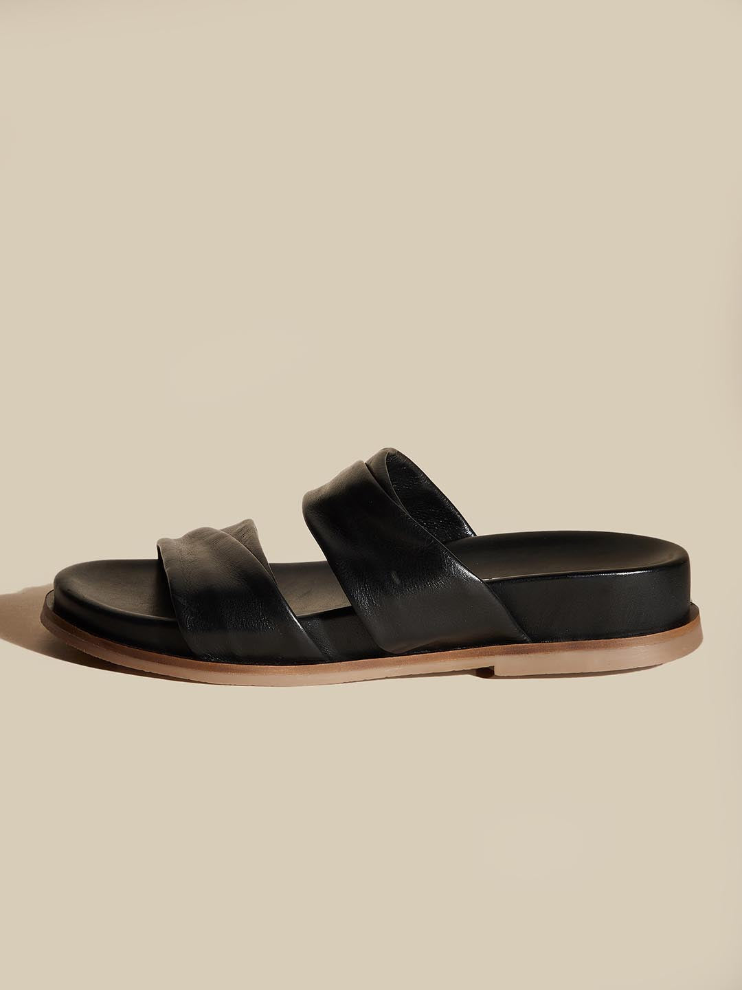 Laura Leather Slides