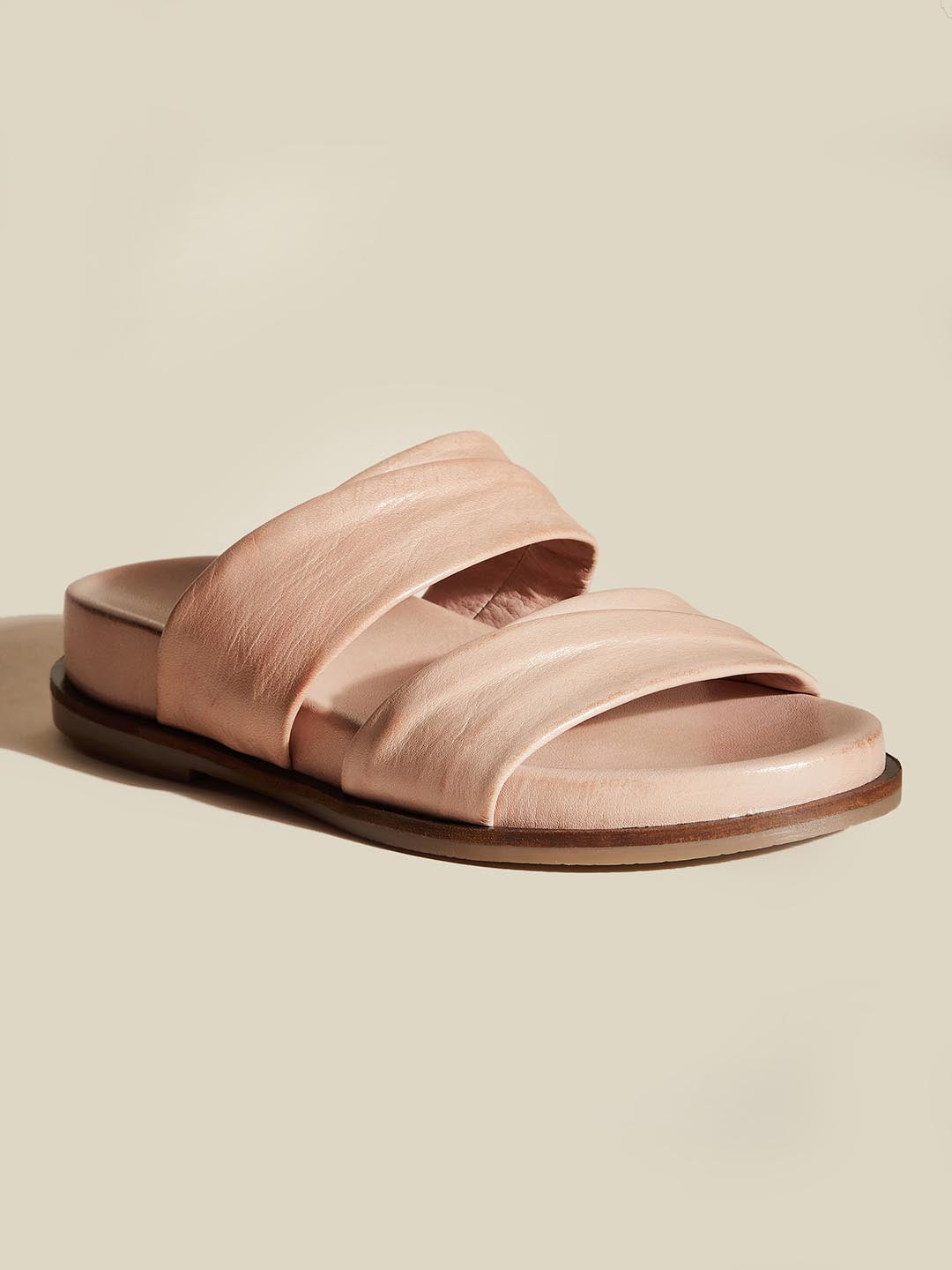 Laura Leather Slides