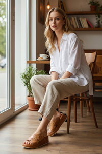 Bella Leather Wedge