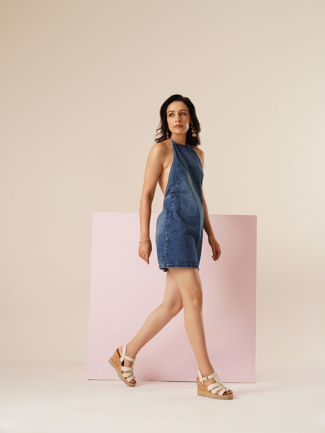Elena Leather Wedge