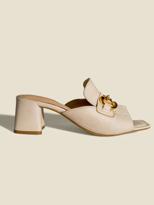 Tasha Leather Heels