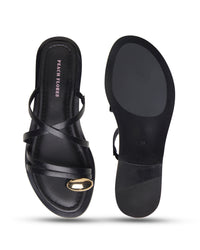 Haze Leather Flats