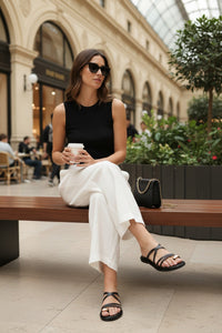 Haze Leather Flats