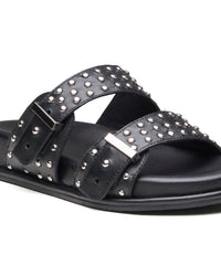 Infuse Leather Slides