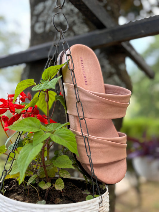 Laura Leather Slides