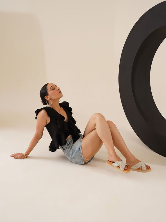 Taylor Leather Slides