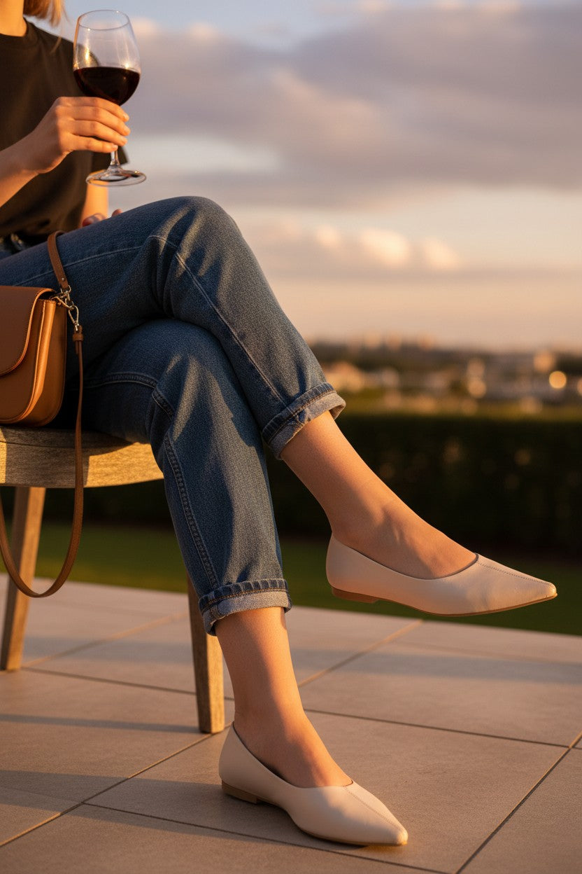 Avery Leather Flats