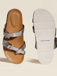 Brescia Leather Slides