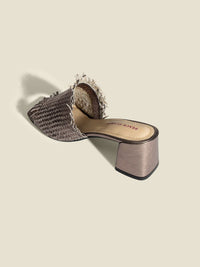 Clare Woven Leather Heels