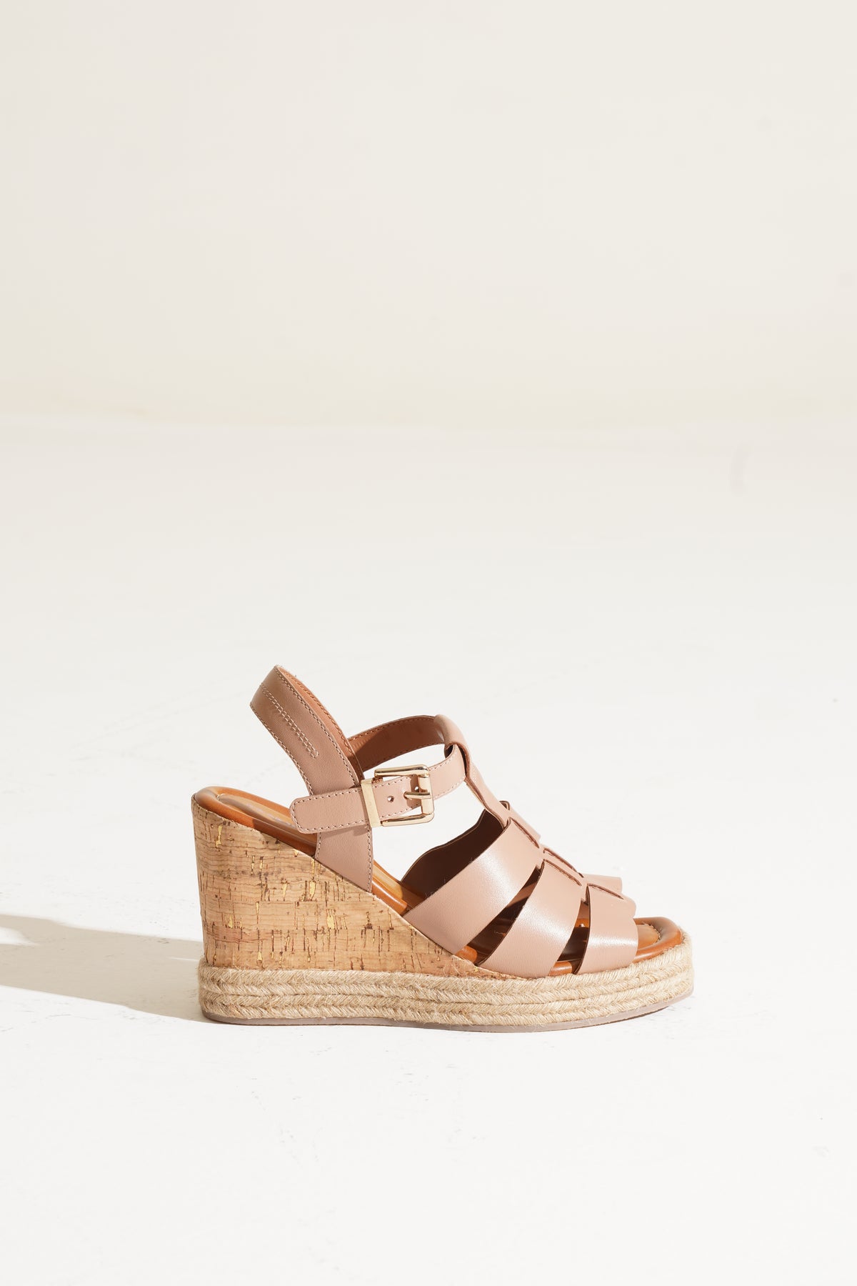 Elena Leather Wedge