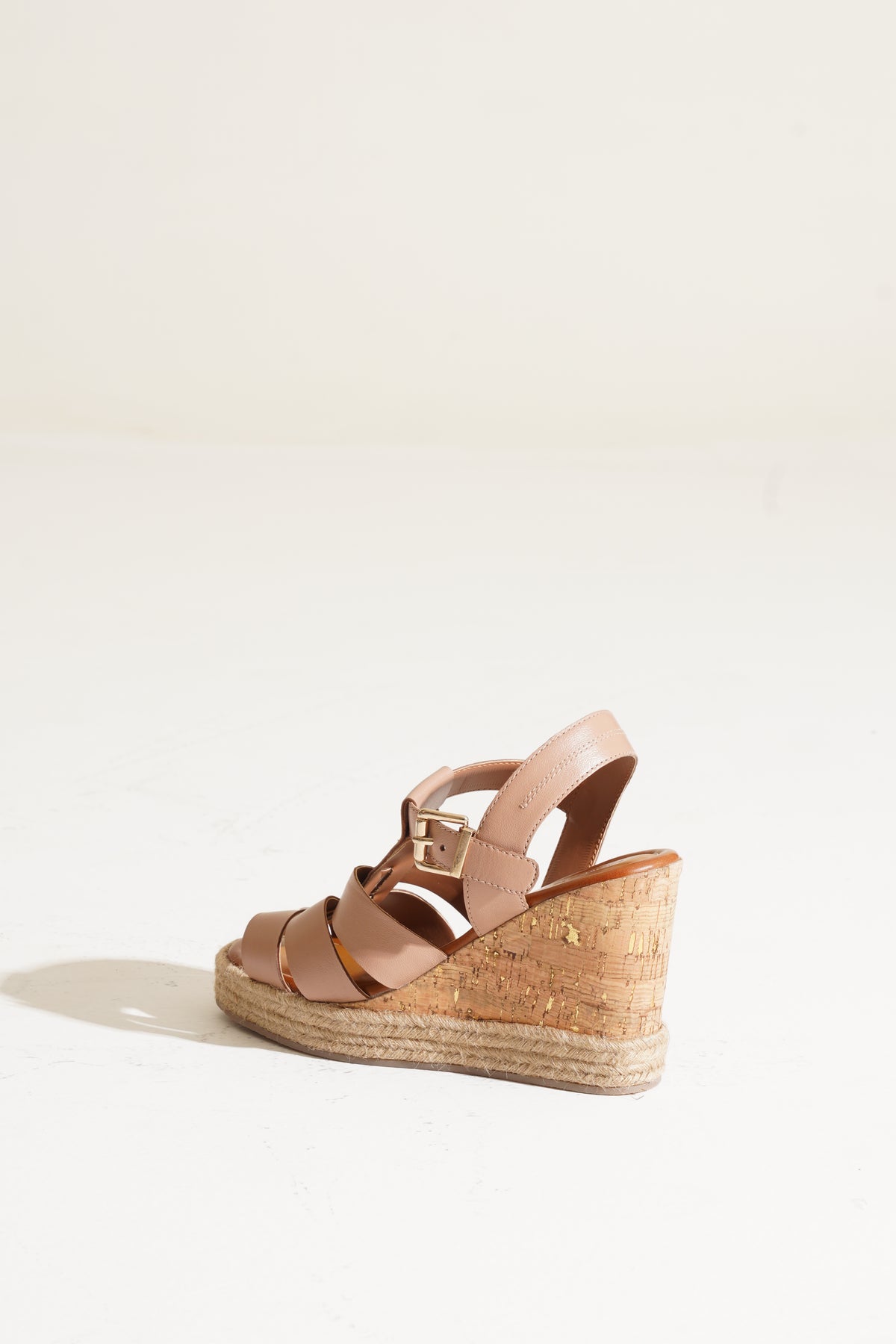 Elena Leather Wedge