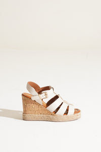 Elena Leather Wedge