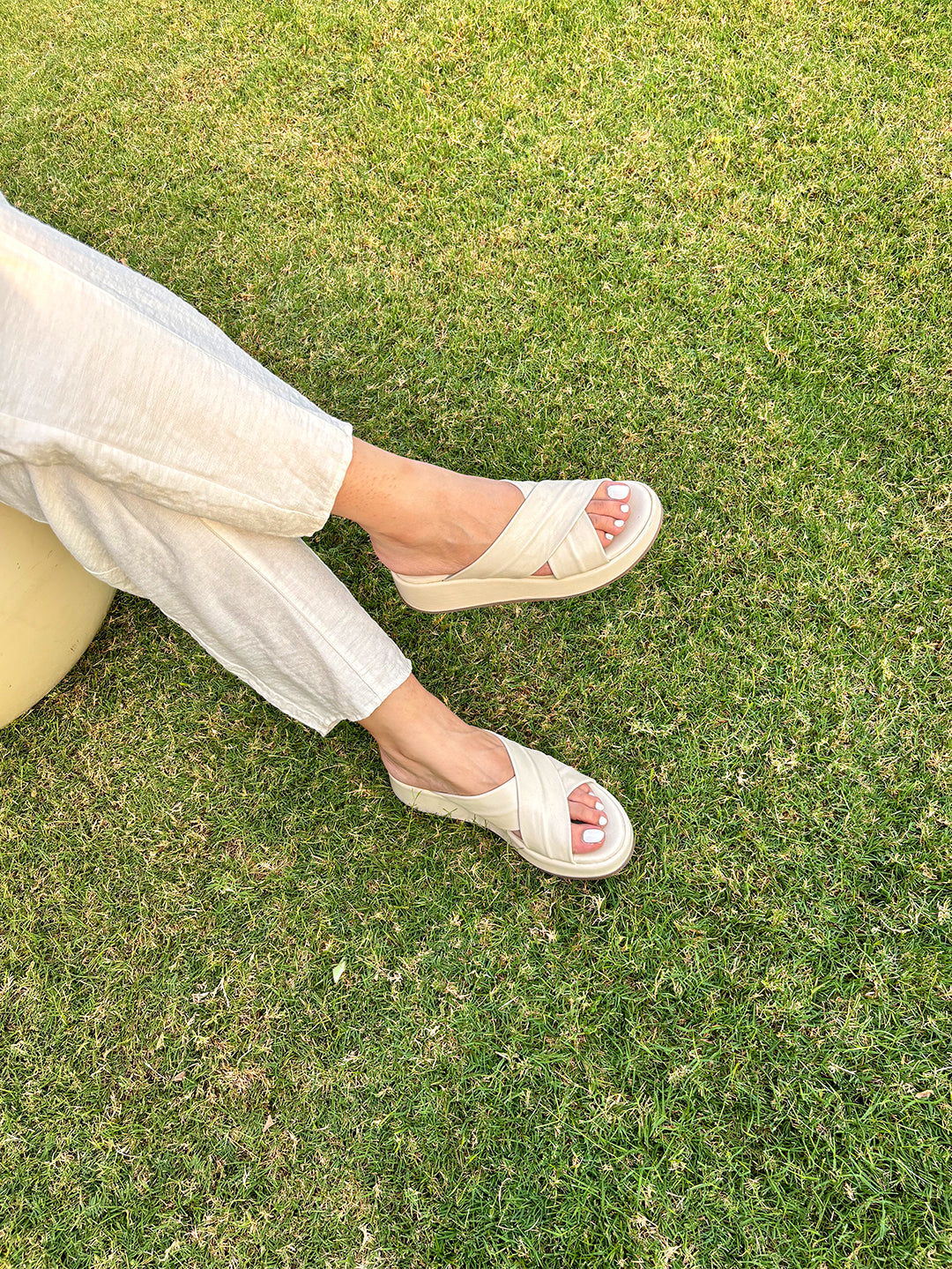 Florena Leather wedge