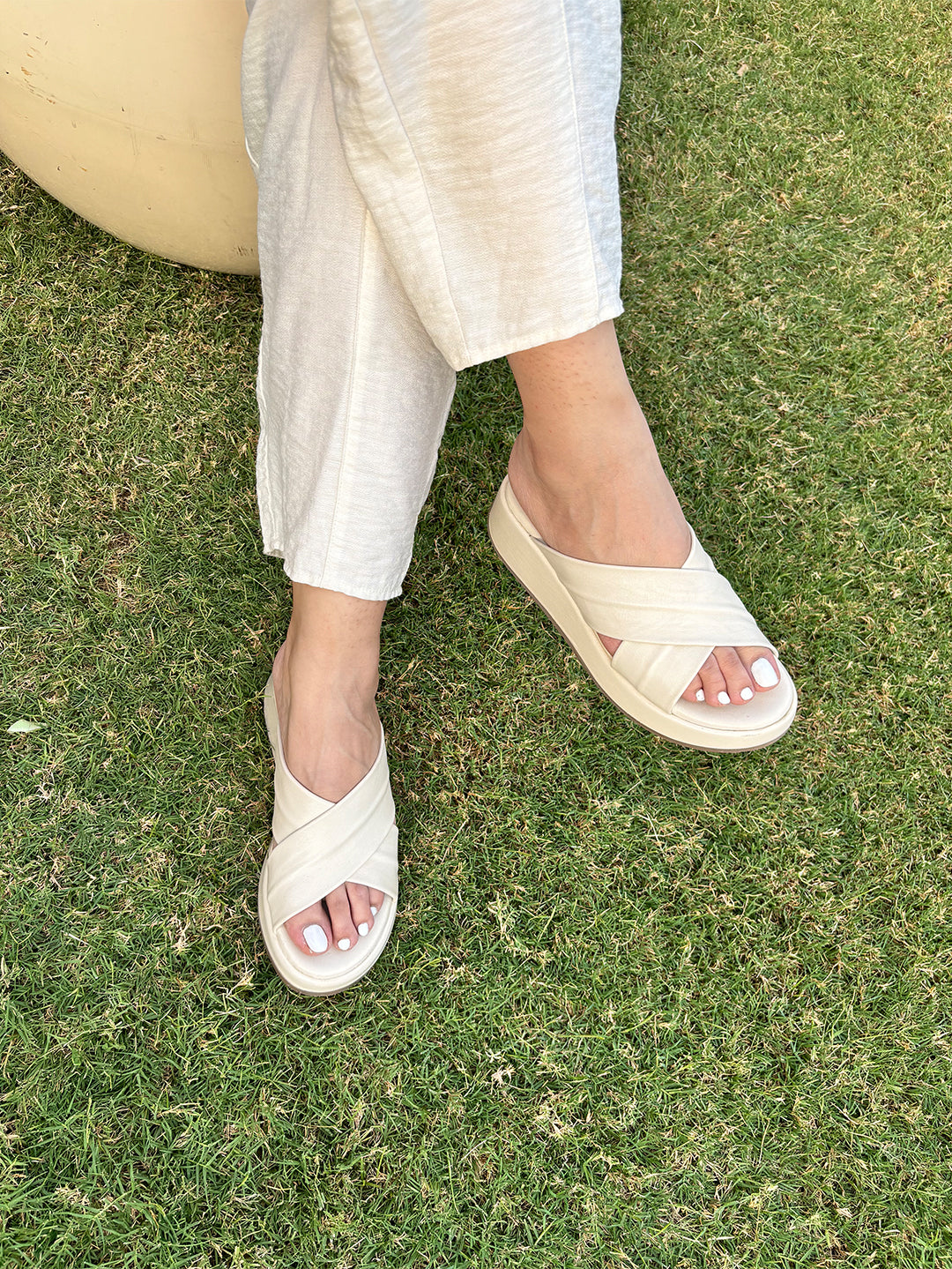 Florena Leather wedge