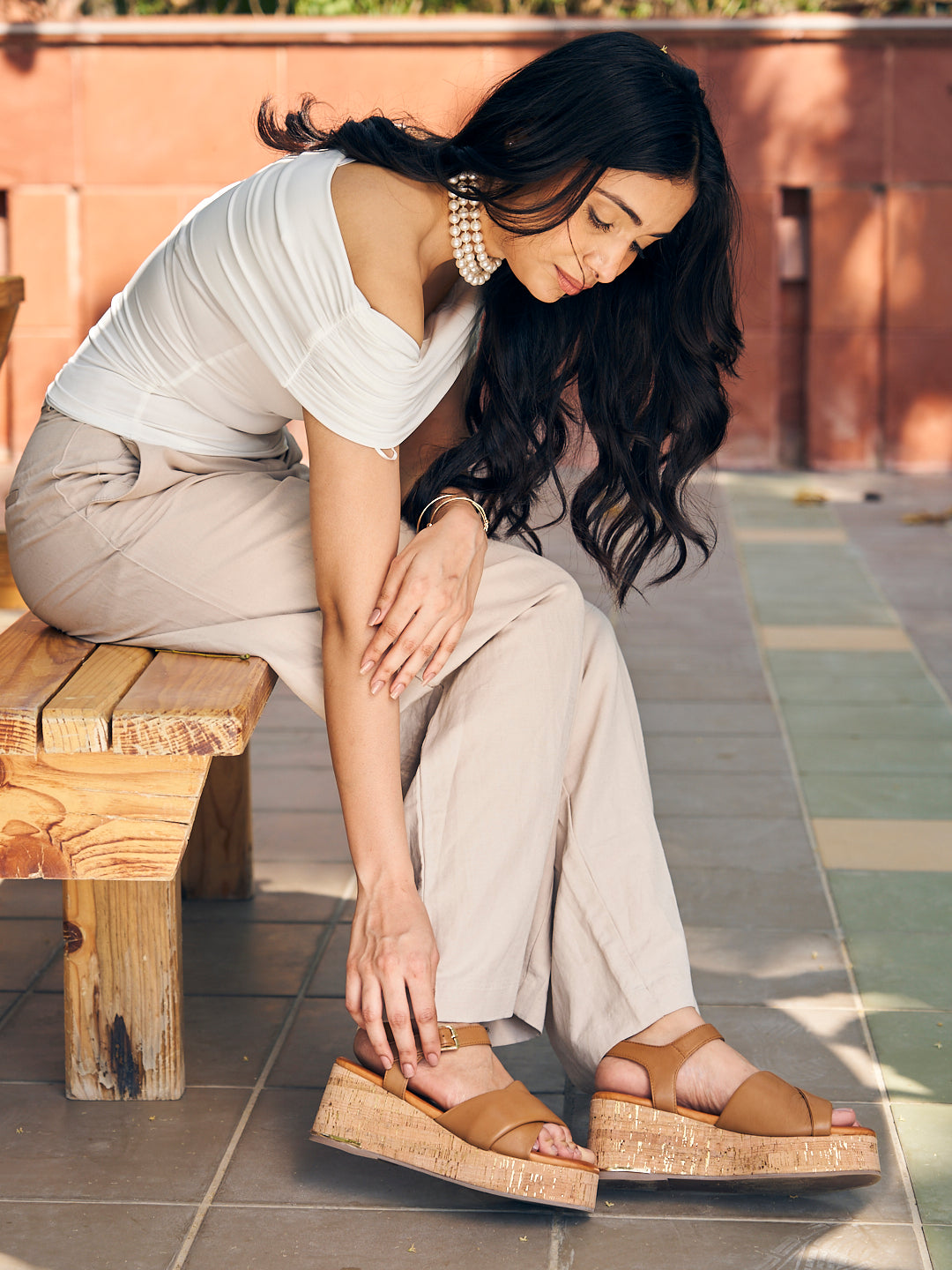Tulum Leather Wedge