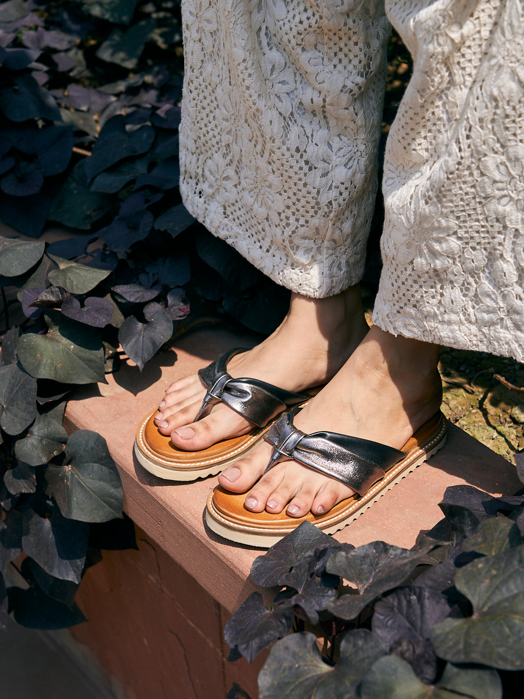 Peru Leather Flats