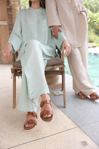Esther Leather Slides