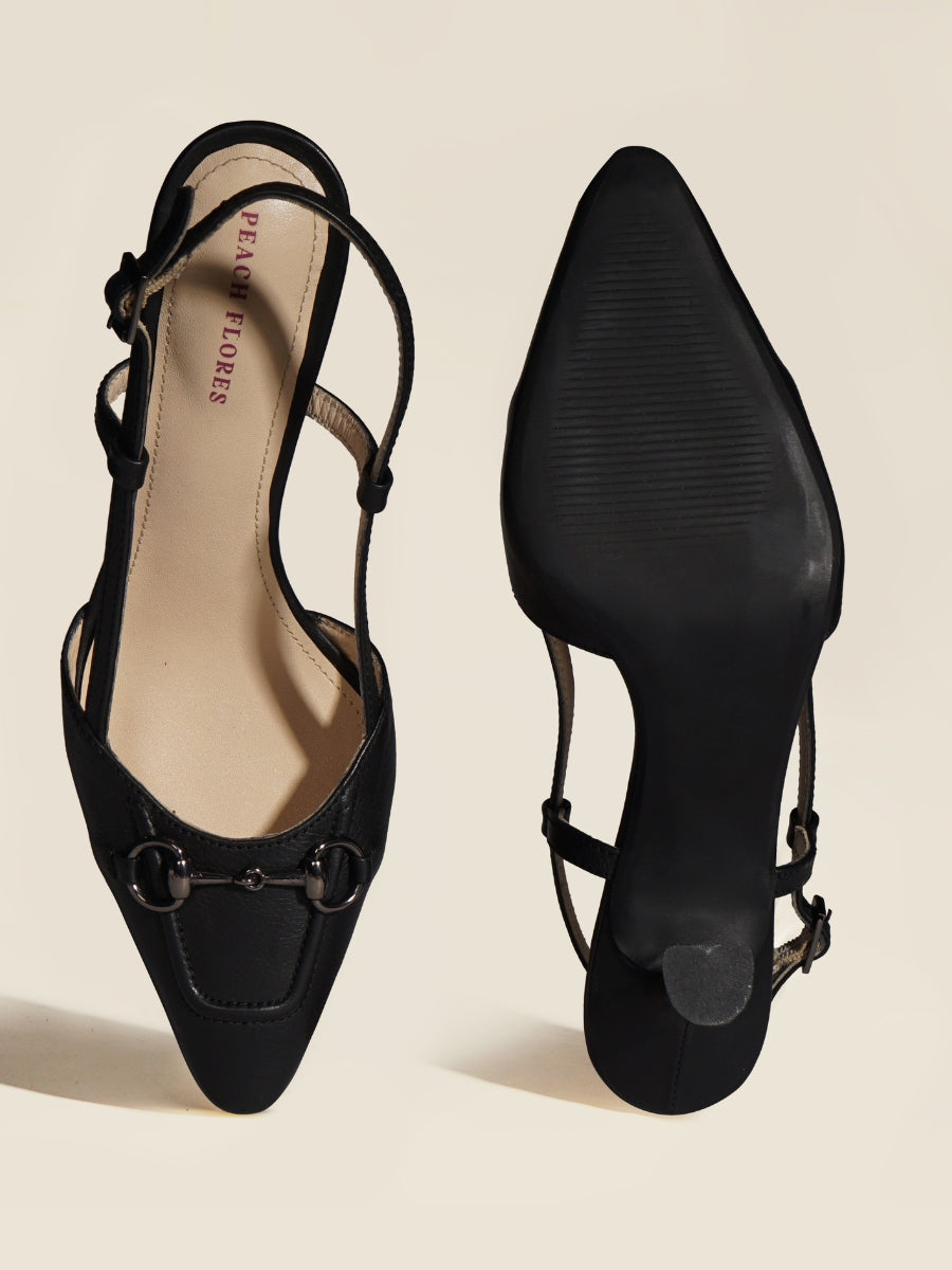 Ophelia Leather Heels