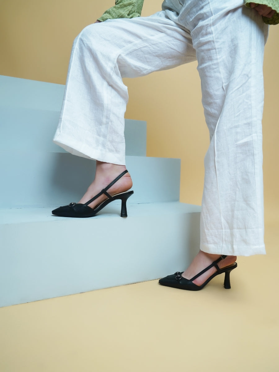 Ophelia Leather Heels