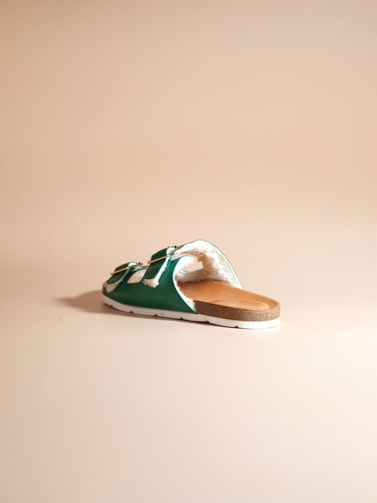 Amber Leather Flats