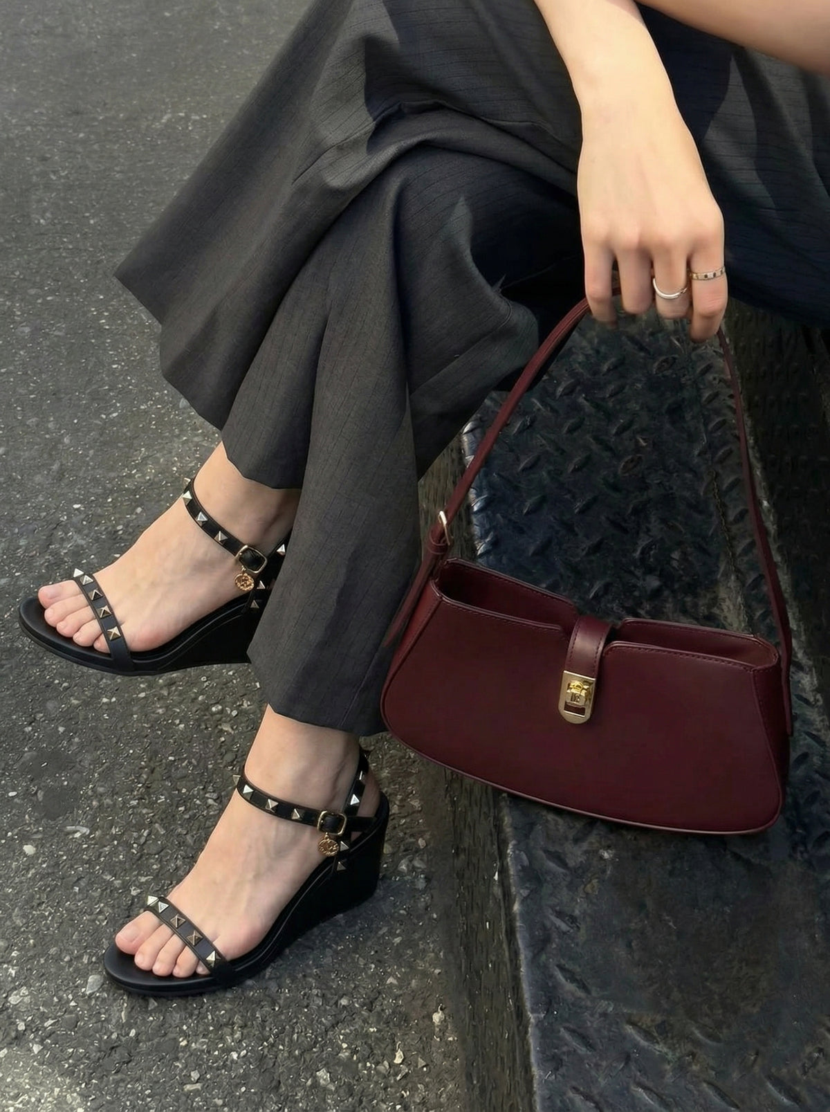 Quella Leather Wedges