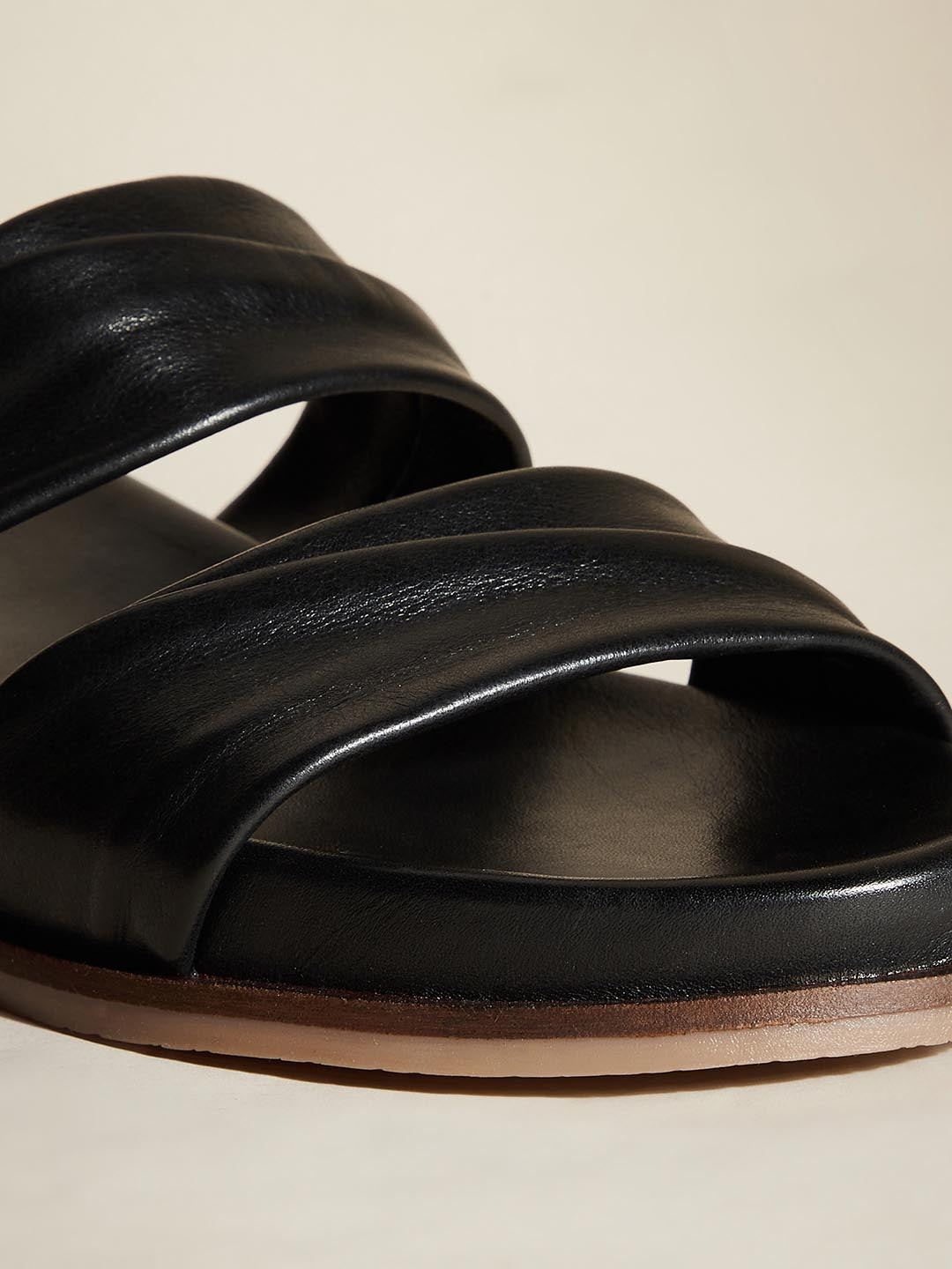 Laura Leather Slides