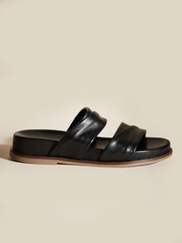 Laura Leather Slides