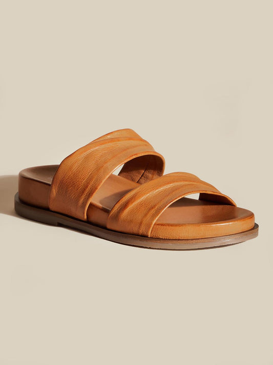 Laura Leather Slides