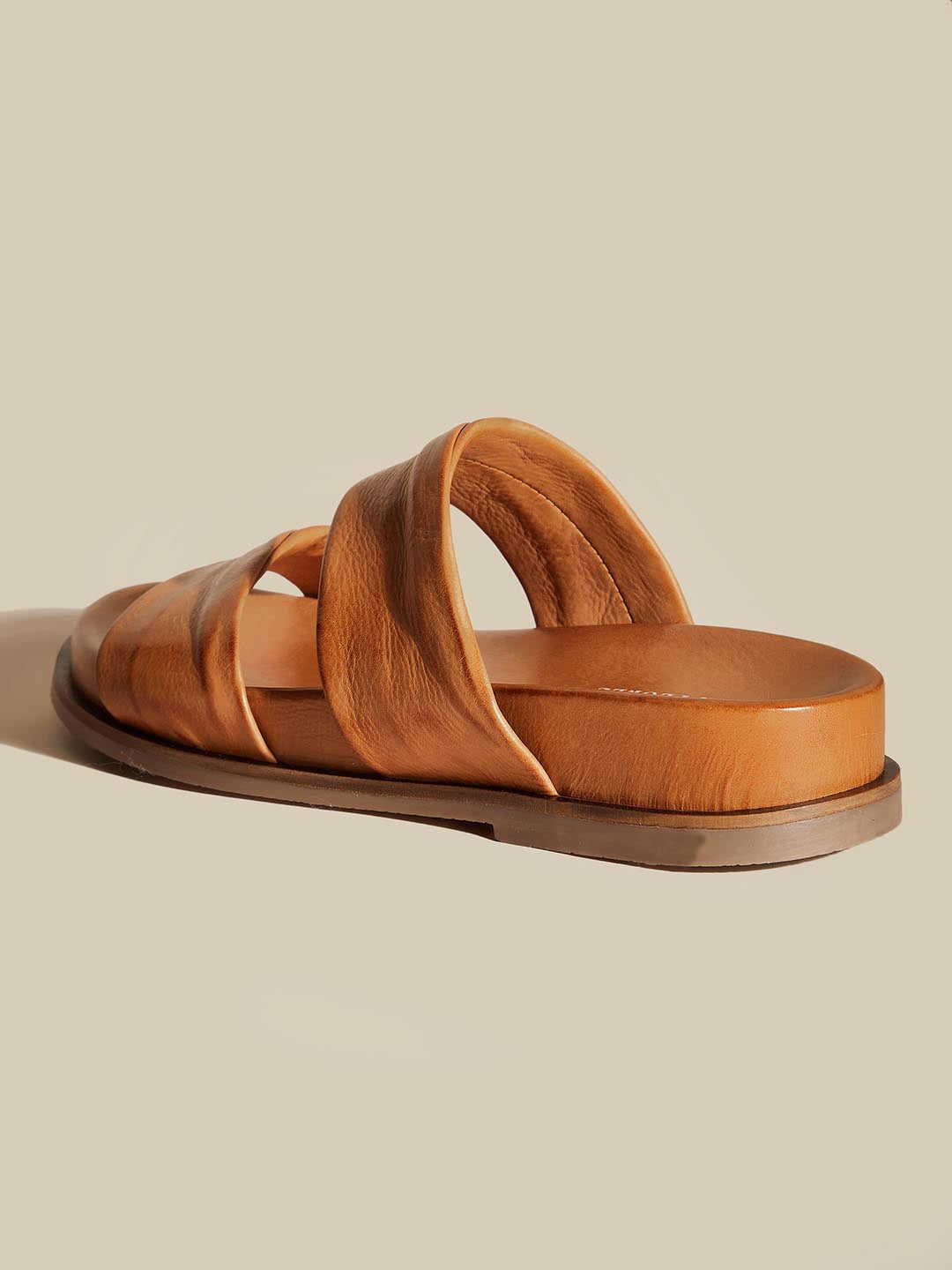 Laura Leather Slides