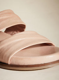 Laura Leather Slides