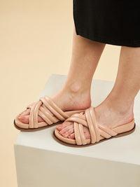 Lily Leather Slides