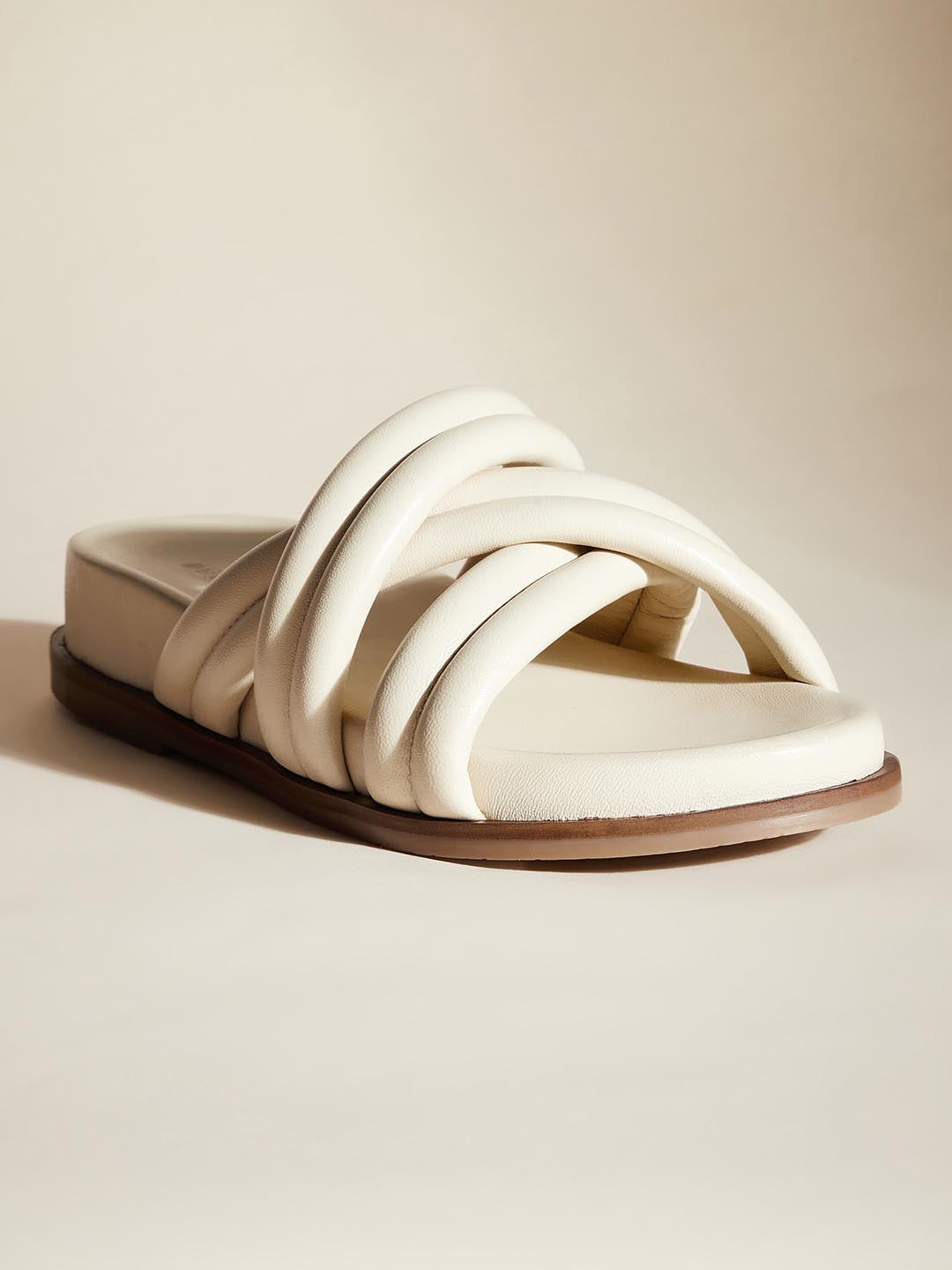 Lily Leather Slides