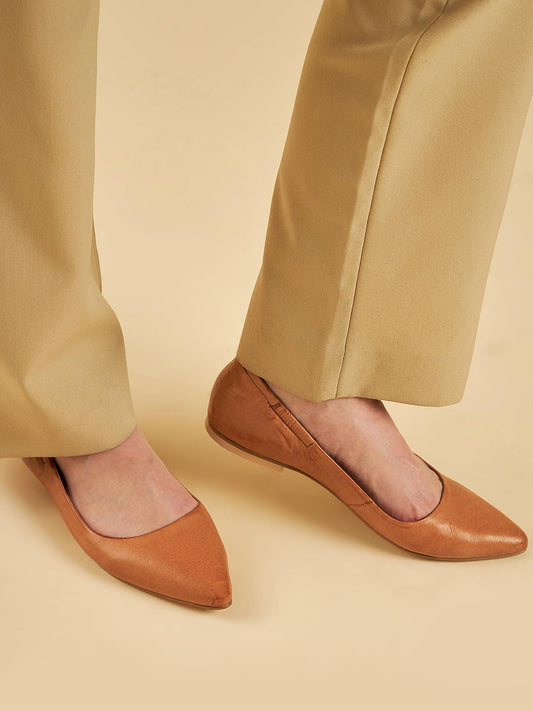 Amara Leather Flats