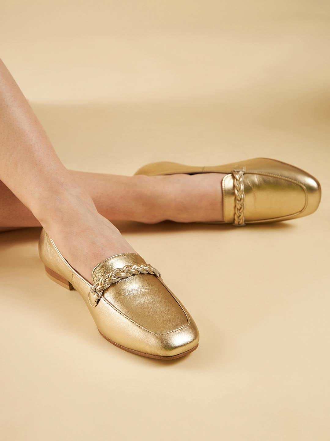 Juniper Leather Loafers – Peach Flores