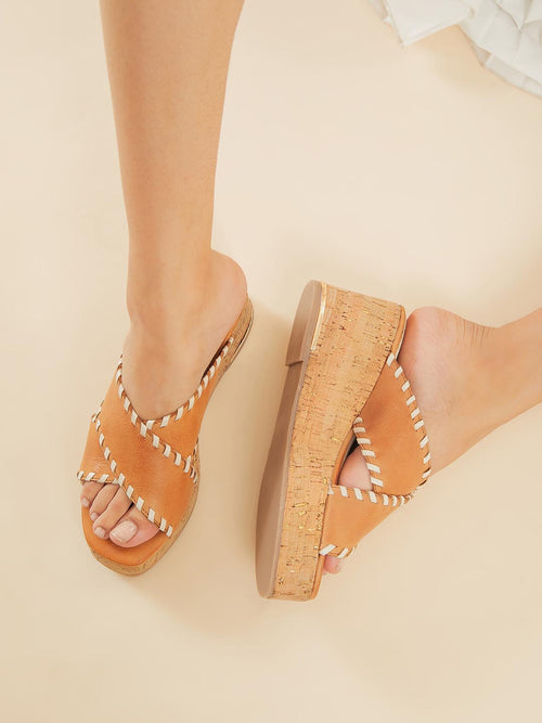 Clarisse Leather Wedge